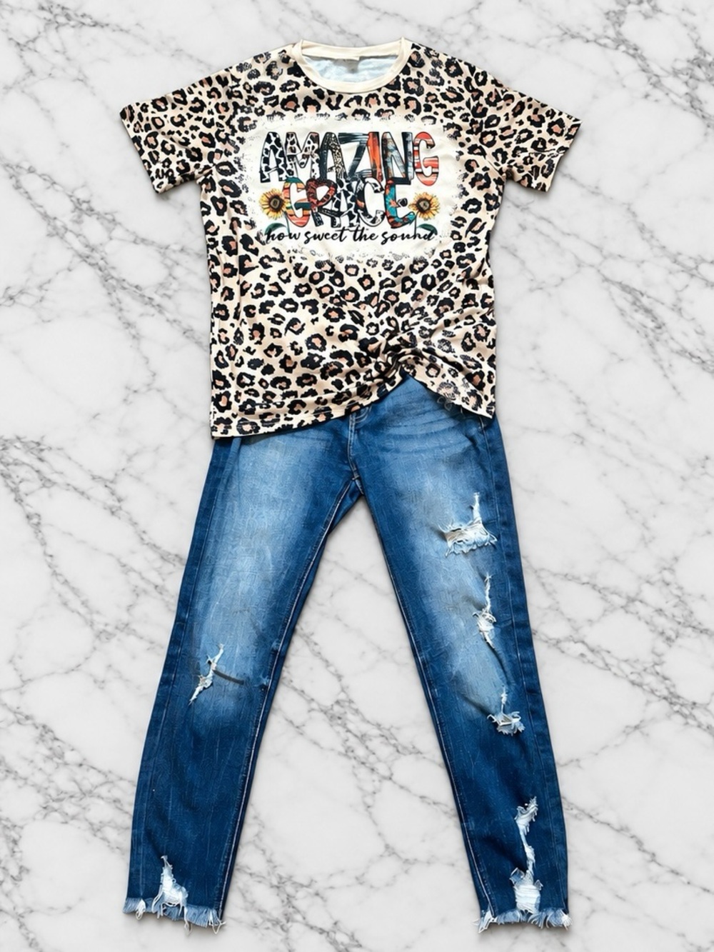 NWOT Designer Kancan jeans and boutique top in size 16 girls
